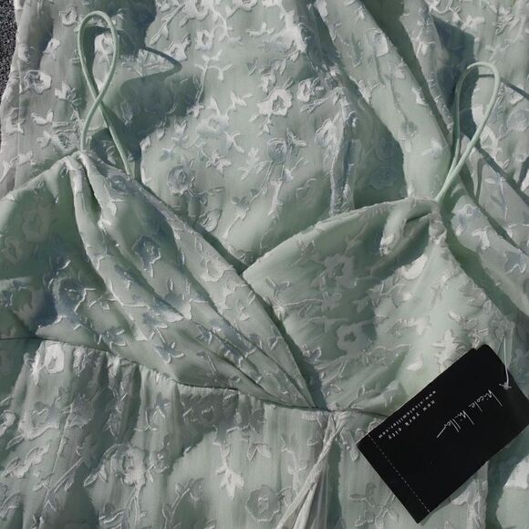 NWT dead/old stock burnout velvet minty mermaid maxi dress - Picture 9 of 13